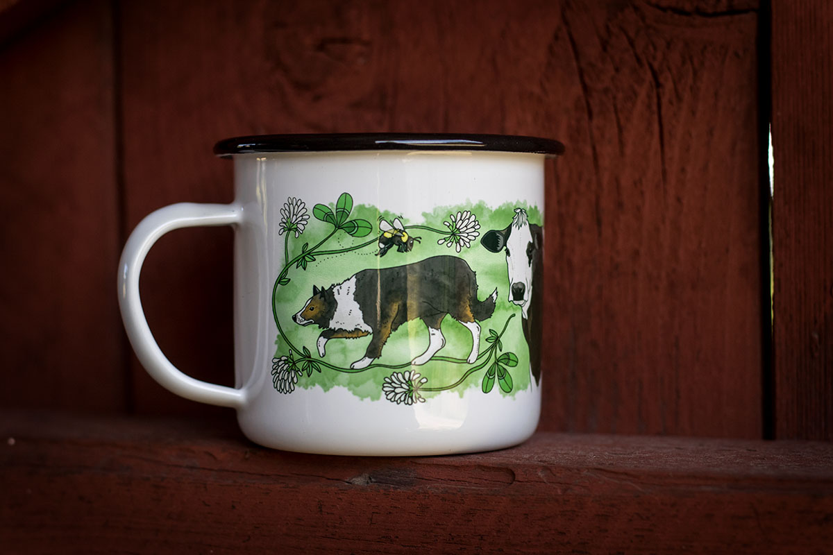 Eplaros emaljekrus - Border Collie