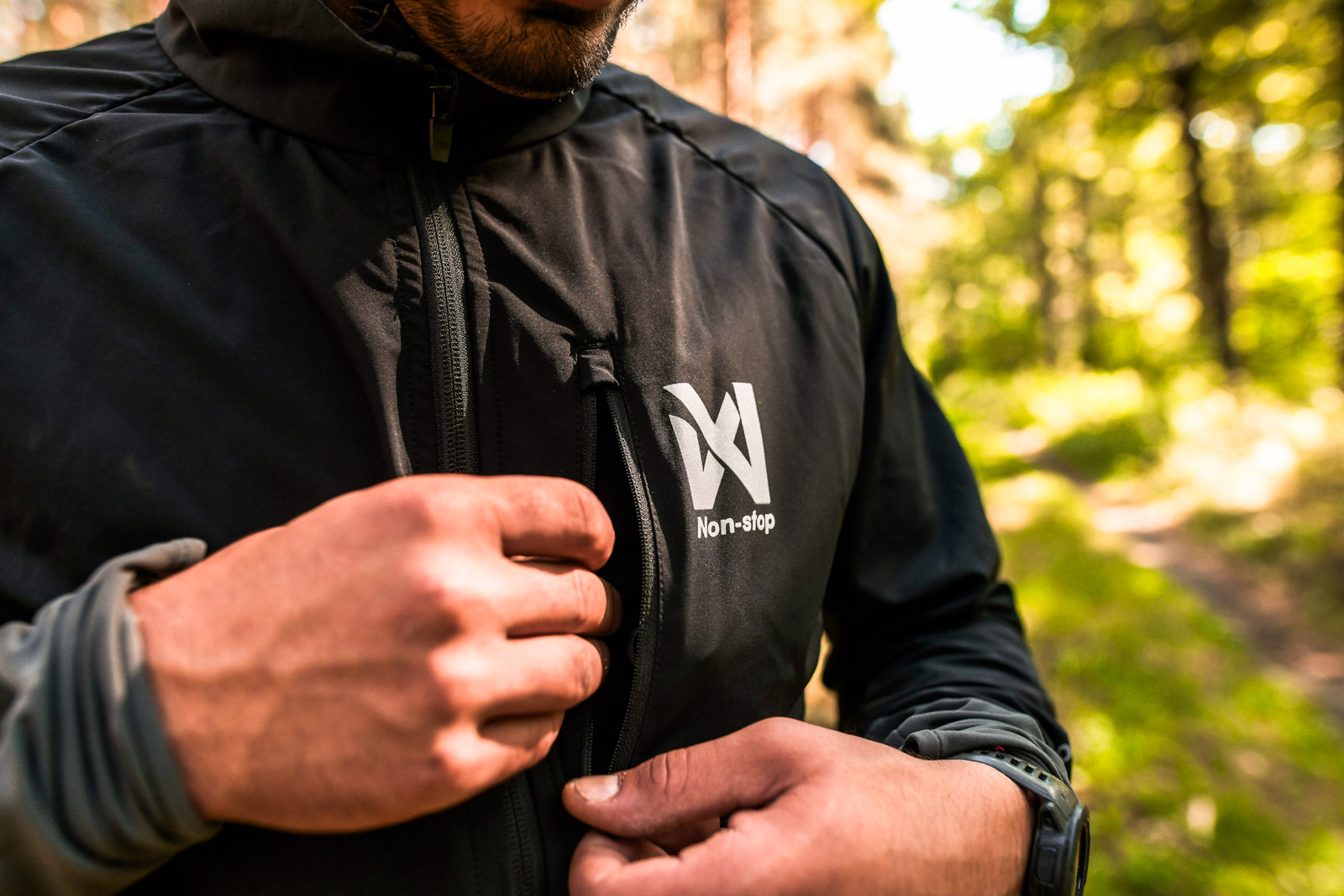 Non-stop Dogwear CaniX warm-up jacket herre - Image 7