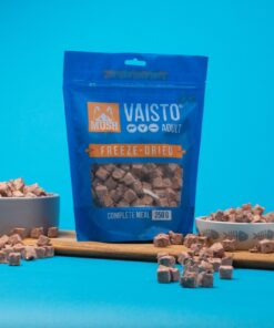 Alternative view of MUSH Vaisto® Blå Freeze-Dried – frysetørret hundefoder med okse, kalkun og laks